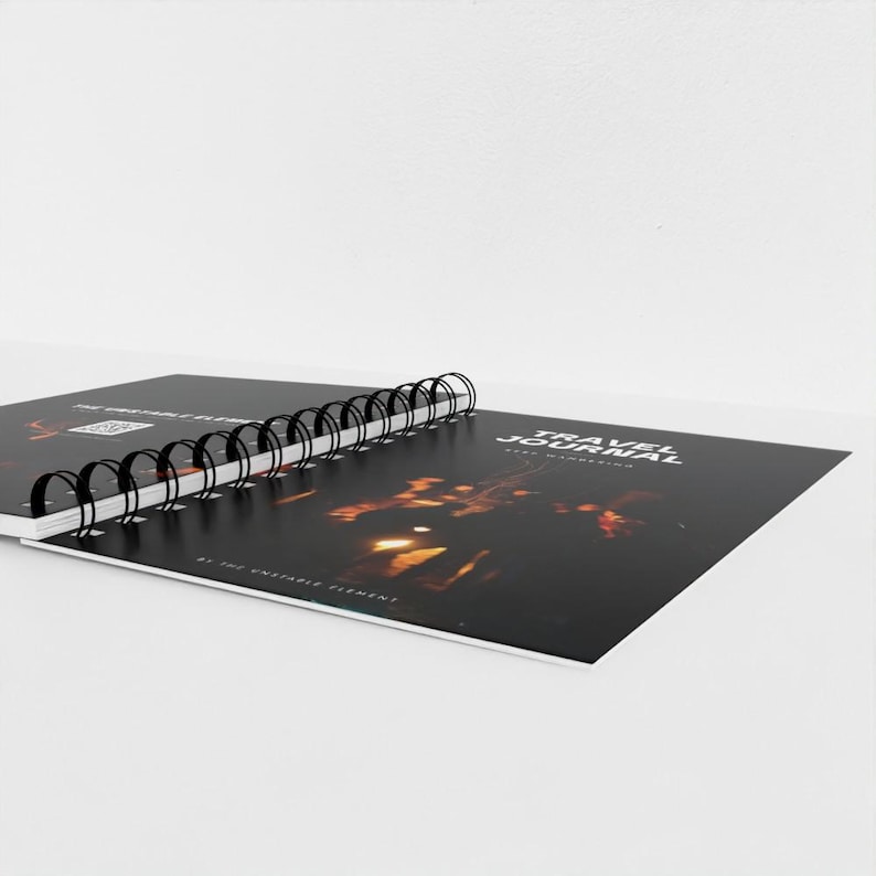 A5 Travel Journal Planner, Mount Bromo Campfire Cover, Spiral Bound (120 Pages) image 5