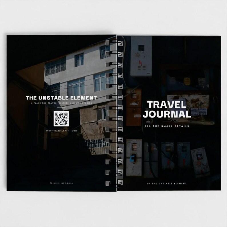 Travel Journal A5, Travel Planner Notebook, Gift for Travel Lovers, Christmas Gift for Traveller, Tbilisi Photo Cover, Adventure Journal bild 2