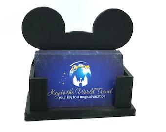 Mickey Mouse Ears 3D Printed Disney Business Card Holder for desk, work, office, dorm