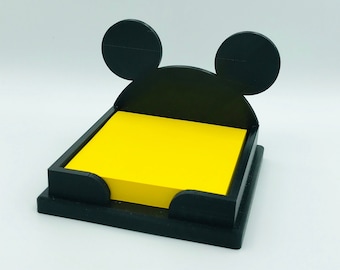 Mickey Mouse 3D Printed Disney Sticky Note Holder for desk, work, office, dorm, graduation gift