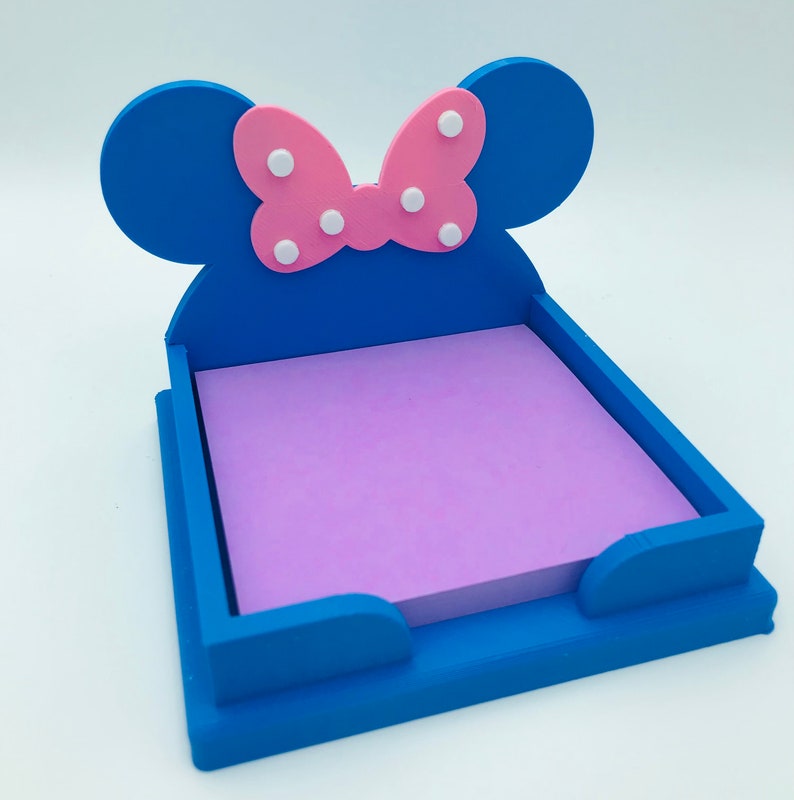 Minnie Mouse 3D Printed Disney Sticky Note Holder for desk, work, office image 10