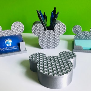 Mickey Spaceship Earth 3D Printed Epcot Disney Desk Set for desk, work, office, dorm image 1