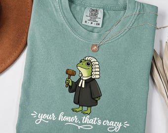 Funny Frog Lawyer Shirt/Sweatshirt,Law Student Tee,Law School Grad Gift,Judge Gift