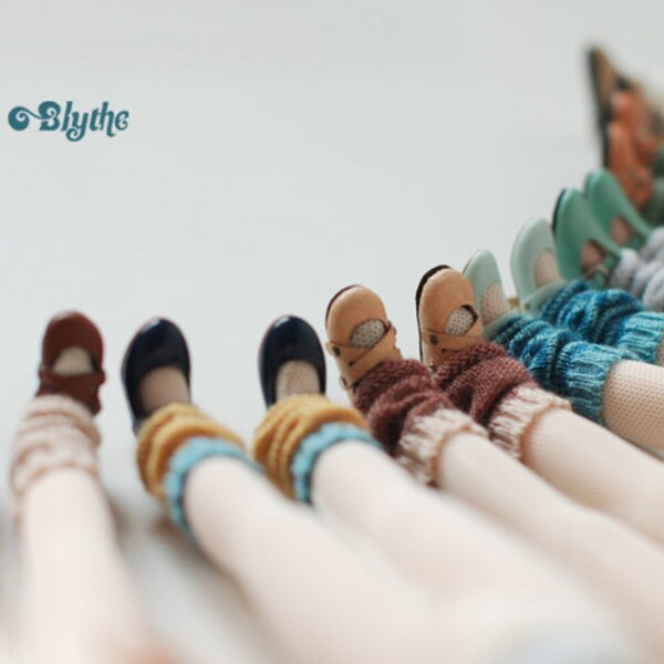 Miss yo hand-knitted ankle socks for Blythe doll - doll accessories - 7 colors in