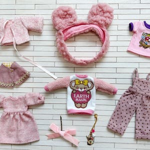 Ready Stock! 40% off - Girlish Clearance SALE! SET Q for Blythe doll - dress outfits Jackets Underdress bib pants t shirts tops scarfs