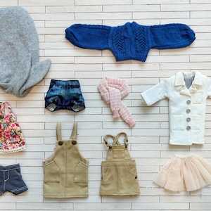 Ready Stock! 40% off! - Missyo - Clearance SALE! SET AP for Blythe doll - outfits Hoodie Hat Scarf Shorts Pants Jackets Dress Bib Skirts