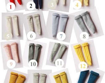Ready Stock - Miss yo-sokken voor Blythe-poppen - 8 kleuren (outfits voor poppenjurk)