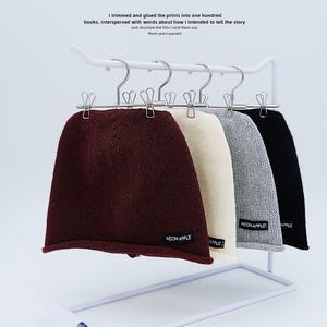 Pre-order Neon Apple Skull Cap Hat for 1/6 dolls Blythe dolls - Red Gray Black White 4 colours in