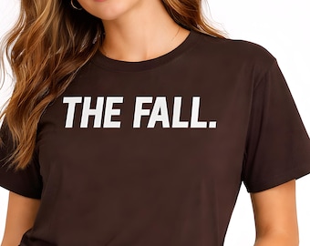 Maglietta autunnale - Maglietta con tipografia minimalista - T-shirt estetica