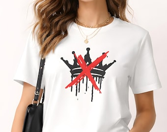 Maglietta "Niente re" - Maglietta "Niente re in America" - Maglietta di protesta anti-autoritaria - Maglietta "Democrazia, non monarchia" - Maglietta liberale