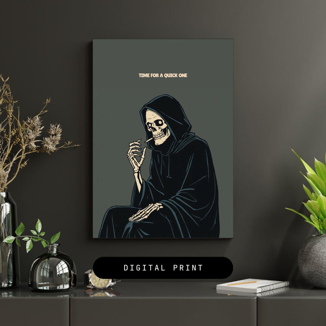 grim reaper smoking cigarette Grim Reaper Cigarette Smoking Kills