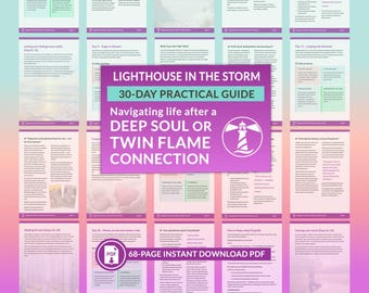Twin Flame Separation & Breakup Recovery Workbook, 30-Day Healing Journal