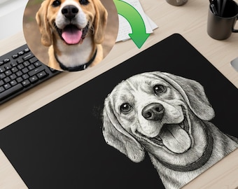 Extra Large Custom Illustration Mouse Pad: Personalized Office Decor