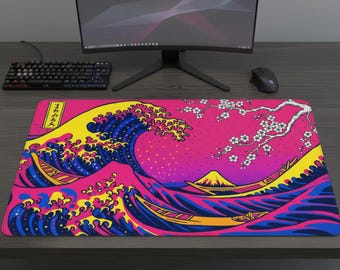 Great Wave Art musmatta - Hokusai japansk skrivbordsmatta