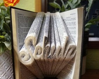 Custom Folded Book Art, Made For You