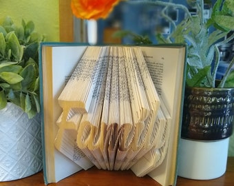 Custom Folded Book Art, Made For You