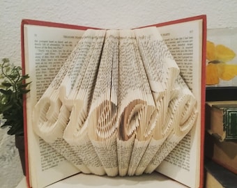 Custom Folded Book Art, Made For You, Personalized
