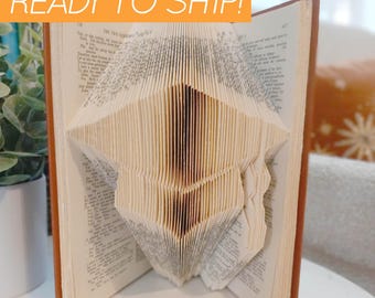 Graduation Cap Folded Book Art Grad Gift Mortarboard Idea for Graduation Congratulations Graduate Ready to Ship Graduate Gift for Book Lover