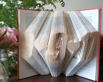 Custom Folded Book Art, Custom Date, Made For You