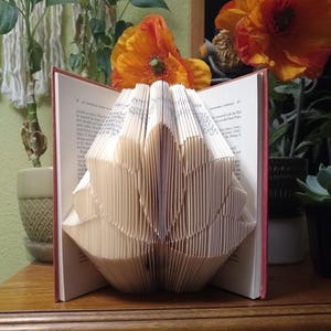 Unique Lotus Flower Folded Book