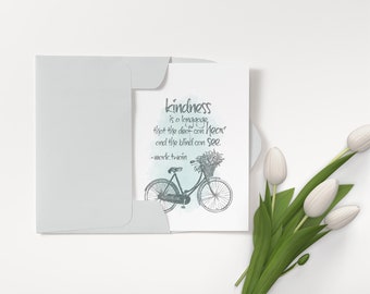 Set of 6 Greeting Cards with Mark Twain Quote