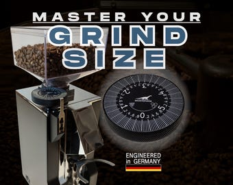 Eureka Mignon Einstellrad Upgrade | großes Mahlgrad Einstellrad | Metall mit Zeiger | Espresso Grinder Dial Mods | Coffee Grinder Kit