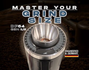 Zeiger + Ziffernblatt Upgrade Set - DF64 Gen 1 Gen 2 – Nullpunkt einstellbar, Mahlgrad präzise wiederfinden, DF64 Mods, Grinder Accessories