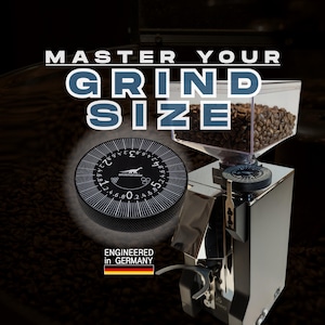 Eureka Mignon Einstellrad Upgrade | großes Mahlgrad Einstellrad | Metall mit Zeiger | Espresso Grinder Dial Mods | Coffee Grinder Kit