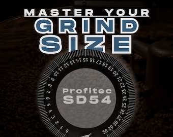 Profitec SD54 Twist Ziffernblatt (schwarz), Aluminium, extreme Genauigkeit, Mahlgrad exakt einstellen, perfekter Dial-In | (Mahlgradanzeige)
