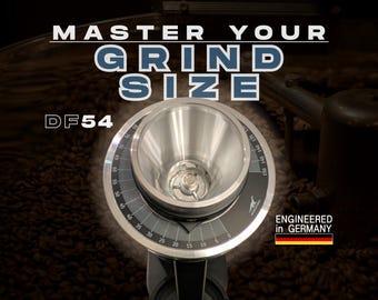 Zeiger + Ziffernblatt Upgrade Set DF54 | Dial-In Kit, Nullpunkt einstellbar, Mahlgrad präzise wiederfinden, Grinder DF54 Mods, Accessories