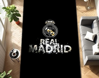 Personalisierter Real Madrid Teppich, Sportfan-Dekor