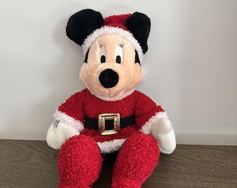 Vintage Christmas Minnie Mouse Plush