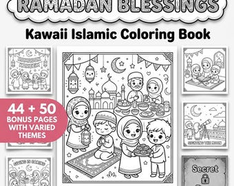 Ramadan Malbuch | Muslimische Jugendliche & Frauen | Procreate Printable PDF | Digitaler Download