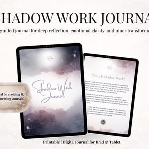 Shadow Work Journal PDF | Guided Prompts for Healing, Self-Reflection & Emotional Clarity | Printable Inner Work Journal | Digital Download