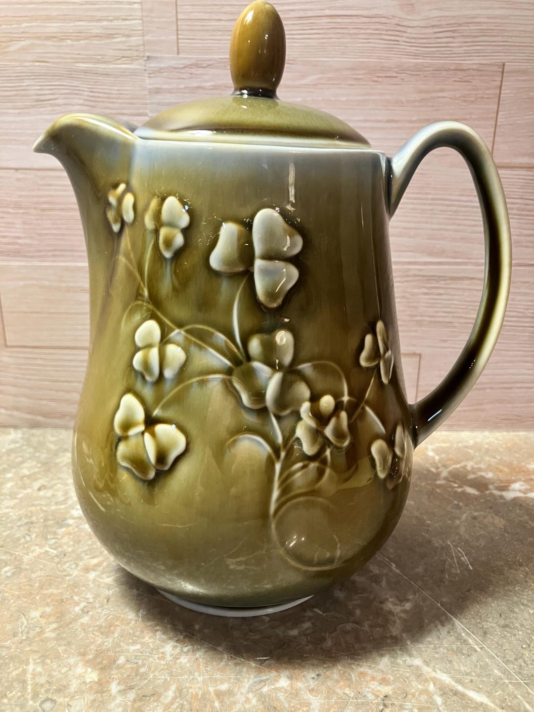 Vintage Wade Irish Porcelain Tea Pot James Borsey Design 1960s 