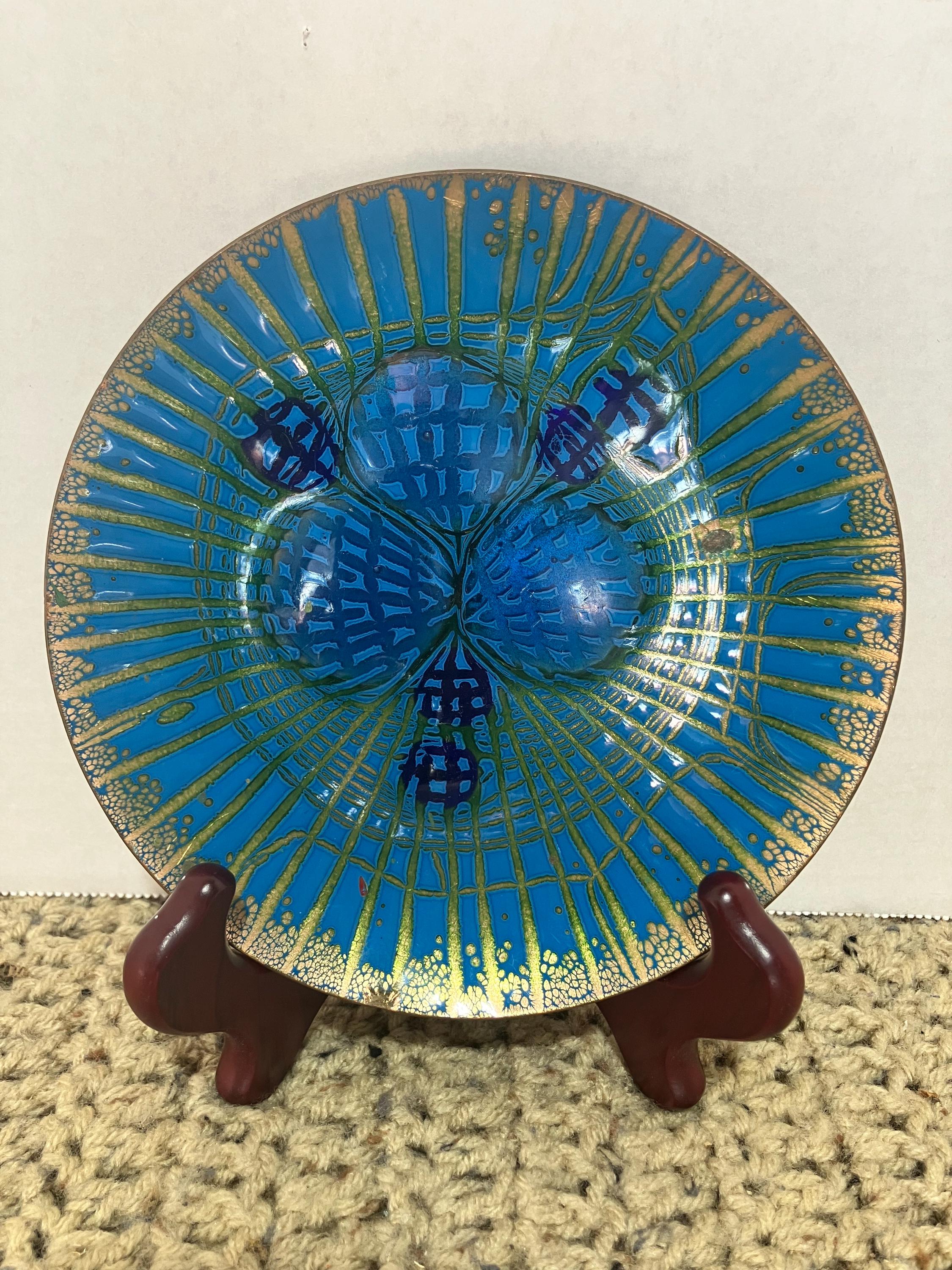 Annemarie Davidson Enamel Plate - Etsy