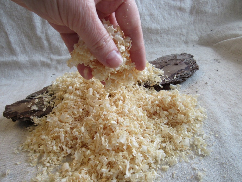 Wood shavings pine tree shavings natural sawdust for DIY Etsy