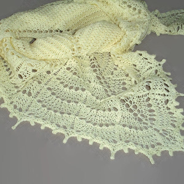 yellow lace shawl, yellow summer wrap, lemon sorbet shawl