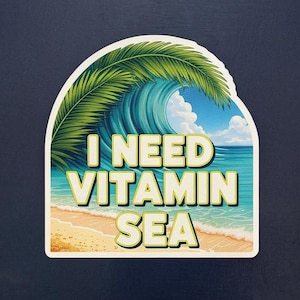 I Need Vitamin Sea Magnet, Beach Vacation Door Decor, Funny Cruise Cabin Decor, Room Finder Sign, Boat Owner or Sea Lover Travel Gift