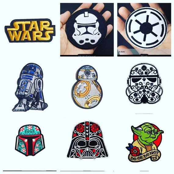 star wars iron on patches