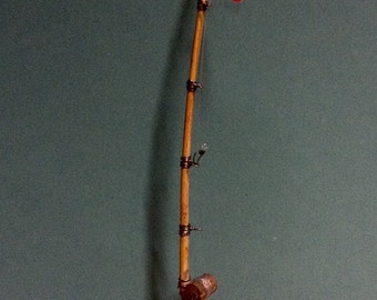 Dollhouse Miniature Casting Fishing Rod by Island Crafts and Miniatures