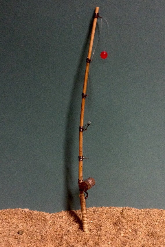 Miniature 6 Fishing Pole Rod 1:12 Scale Dollhouse 