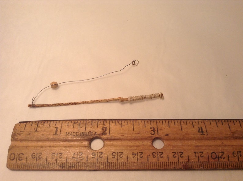 Miniature Bamboo huck Finn Style Fishing Pole - Etsy