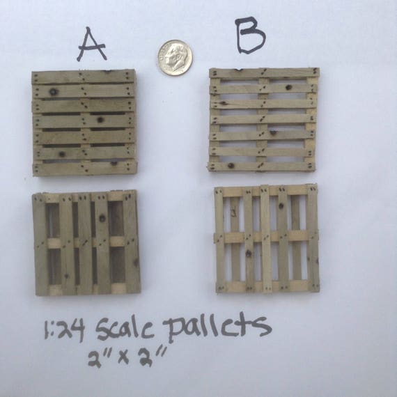 1:10 or 1:12 Scale Miniature Pallet 3/" x 4/" Handmade Dollhouse 6/" Action Figure