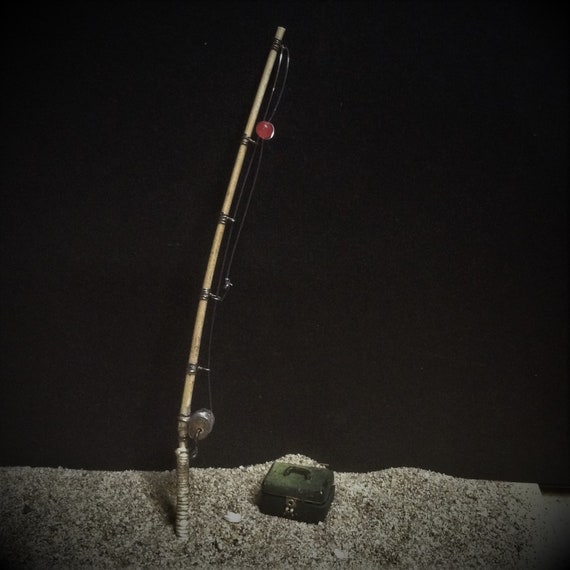 Dollhouse Miniature Casting Fishing Rod by Island Crafts and Miniatures