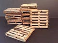 Miniature ONE Wood Pallet 2-7/8” Square 1:12 Handmade Dollhouse Diorama
