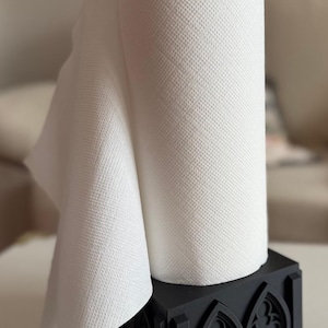 Gothic Kitchen Paper Towel Holder with Cathedral Arch Base for Dark Academia and Victorian Home Decor