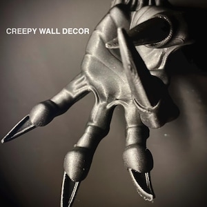 Teufel Hand Wanddeko – Gothic Halloween Deko – Dämon Wandhalter – Schlüssel & Schmuckhalter – 3D Druck