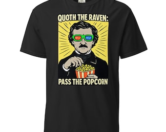 Quoth the Raven T-Shirt ∣ Edgar Allan Poe ∣ Gothic Literary Tee