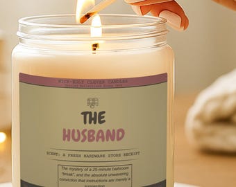 Vela divertida para esposo o pareja, regalo para el Día del Padre, decoración de escritorio de oficina, velas de soja perfumadas con mecha de algodón, celebración de aniversario, cumpleaños